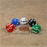D6 12mm Opaque Multicolored 100pc Dice Set