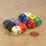 D3 (6 Sided) RPG Dice Set 12pc - 12 Colors (A)