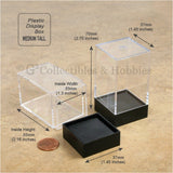 Plastic Display/Dice Box - Medium Tall Set 4 Boxes