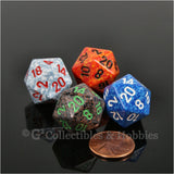 D20 RPG Dice Set : Elemental 4pc