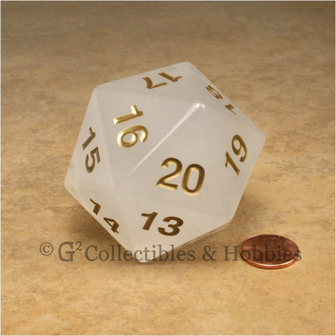 D20 Giant 55mm Pearl White