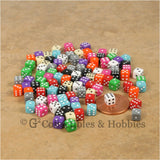 D6 5mm Deluxe Rounded Edge Opaque 100pc Dice Set - 10 Colors
