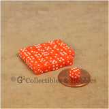 D6 5mm Deluxe Rounded Edge 30pc MINI Dice Set - Opaque Orange