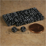 D6 5mm 50pc Squared Edge MINI Dice Set - Opaque Black