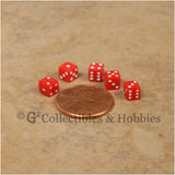 D6 5mm 50pc Squared Edge MINI Dice Set - Opaque Red