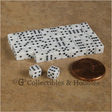 D6 5mm 50pc Squared Edge MINI Dice Set - Opaque White