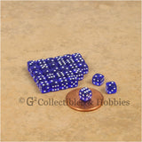 D6 5mm Deluxe Rounded Edge 30pc MINI Dice Set - Transparent Blue