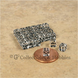 D6 5mm Deluxe Rounded Edge 30pc MINI Dice Set - Transparent Clear