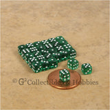 D6 5mm Deluxe Rounded Edge 30pc MINI Dice Set - Transparent Green