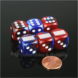 US American Flag Dice - Set of 6