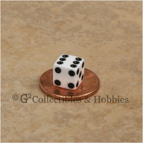 Koplow Games koplow games white opaque dice with black pips d6 25mm (1in)  pack of 2