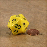 D20 Jumbo 30mm Opaque Yellow - New Number Design