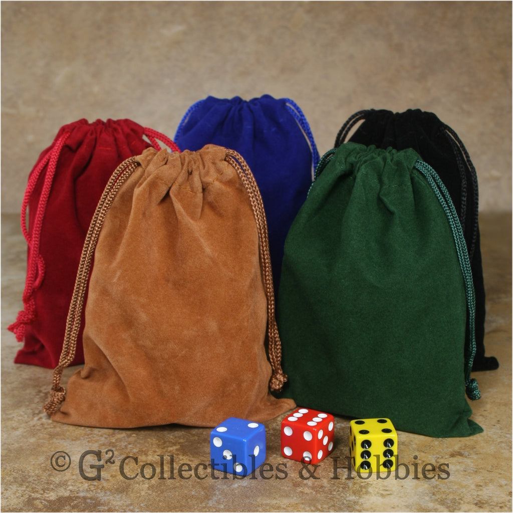 Dice Bag: Medium Velveteen - 5pc Set