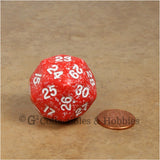 D30 Two Tone Red with White Numbers