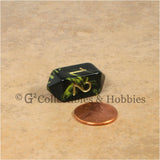 D4 Crystal Oblivion Yellow Die with Gold Numbers