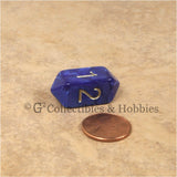 D4 Crystal Pearl Blue Die with Gold Numbers