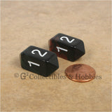 D4 Crystal Oblivion Dice 2pc Set - Dark Red & Dark Green