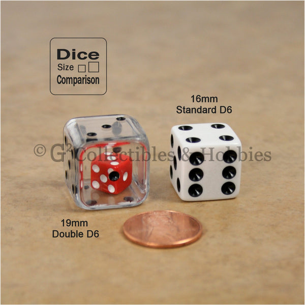 D6 25mm Blank White 6pc Dice Set – G2 Collectibles & Hobbies