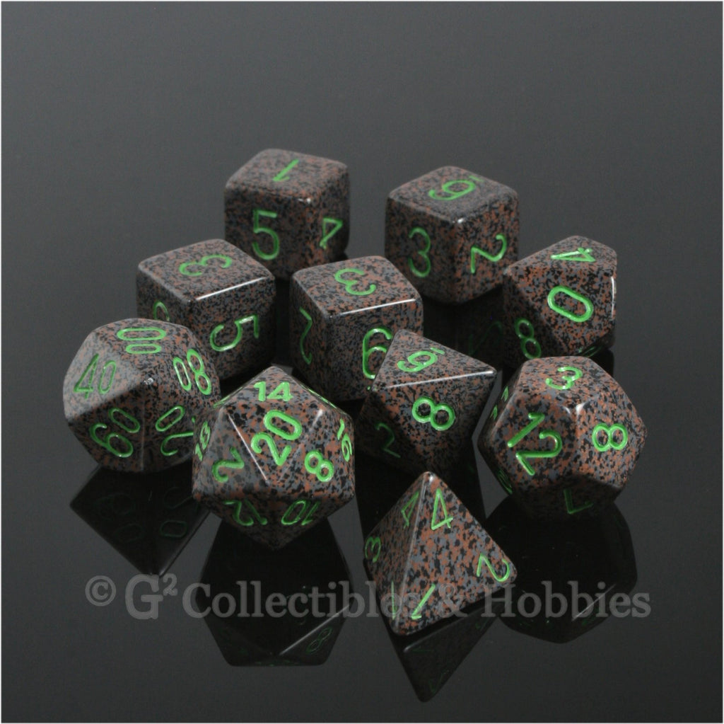 RPG Dice Set Elemental Earth 10pc