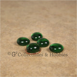 Glass Gaming Stones & Bag Set - 50pc Green