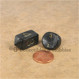 RPG Dice Set Hybrid Pearl Black with Gold Numbers 10pc