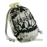 Dice Bag: Extra Large Orc Skull Ivory Dice Bag