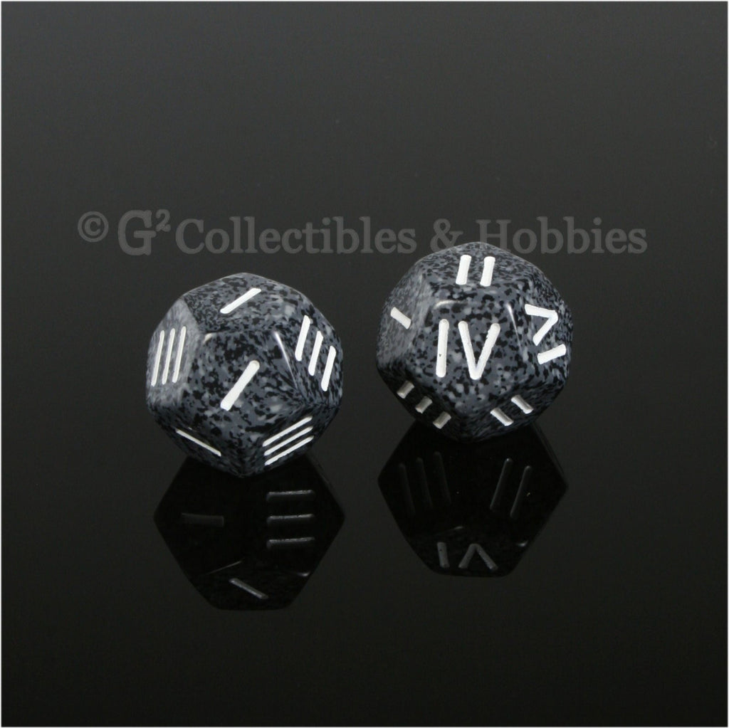 12 Sided Roman Numeral D4 Pair - Urban Camo