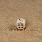 D6 16mm Wood (Clear Stained) 12pc Dice & Bag Set