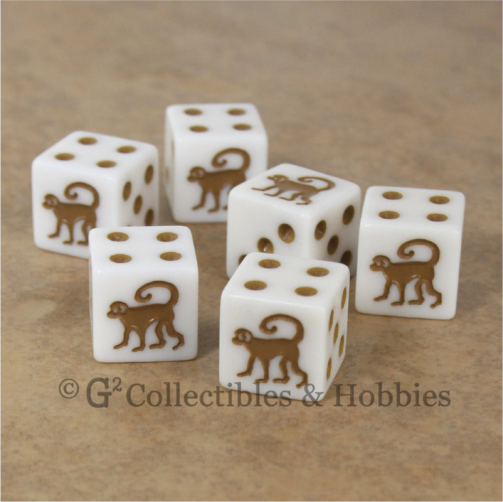 Monkey 6pc Dice Set