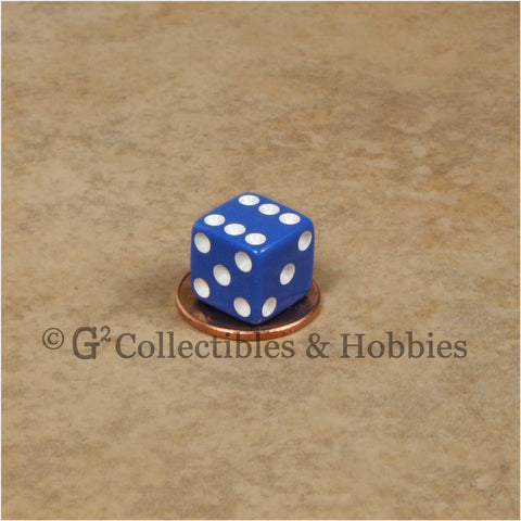 Koplow Games koplow games 8mm opaque blue with white pips 10 set