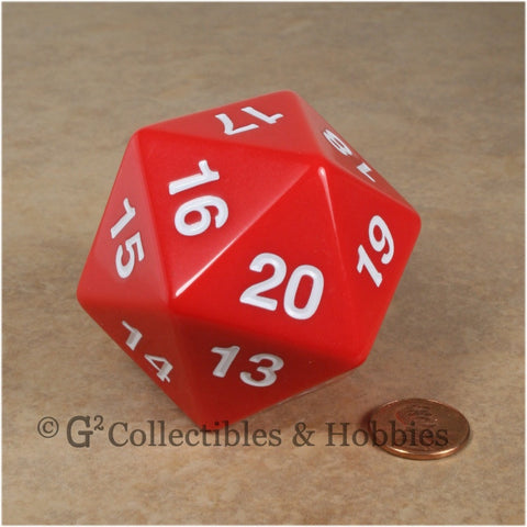 D20 Giant 55mm Opaque Red