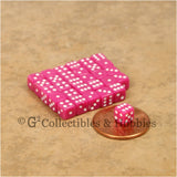 D6 5mm Deluxe Rounded Edge 30pc MINI Dice Set - Opaque Pink