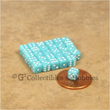 D6 5mm Deluxe Rounded Edge 30pc MINI Dice Set - Opaque Sky Blue