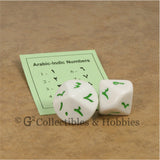 D10 Arabic Indic Numbers Large 20mm Dice Set - Set of 6