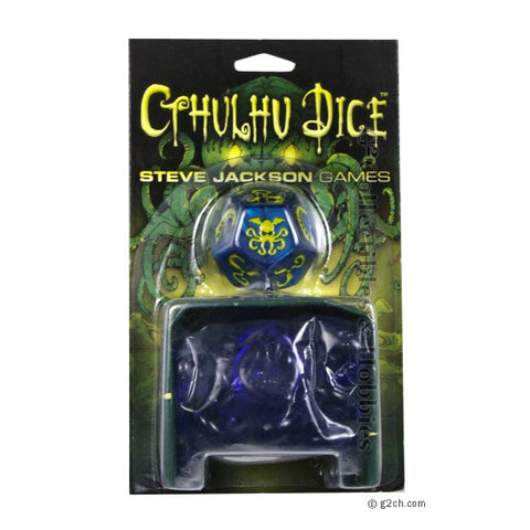 Cthulhu Dice Game - Blue / Yellow