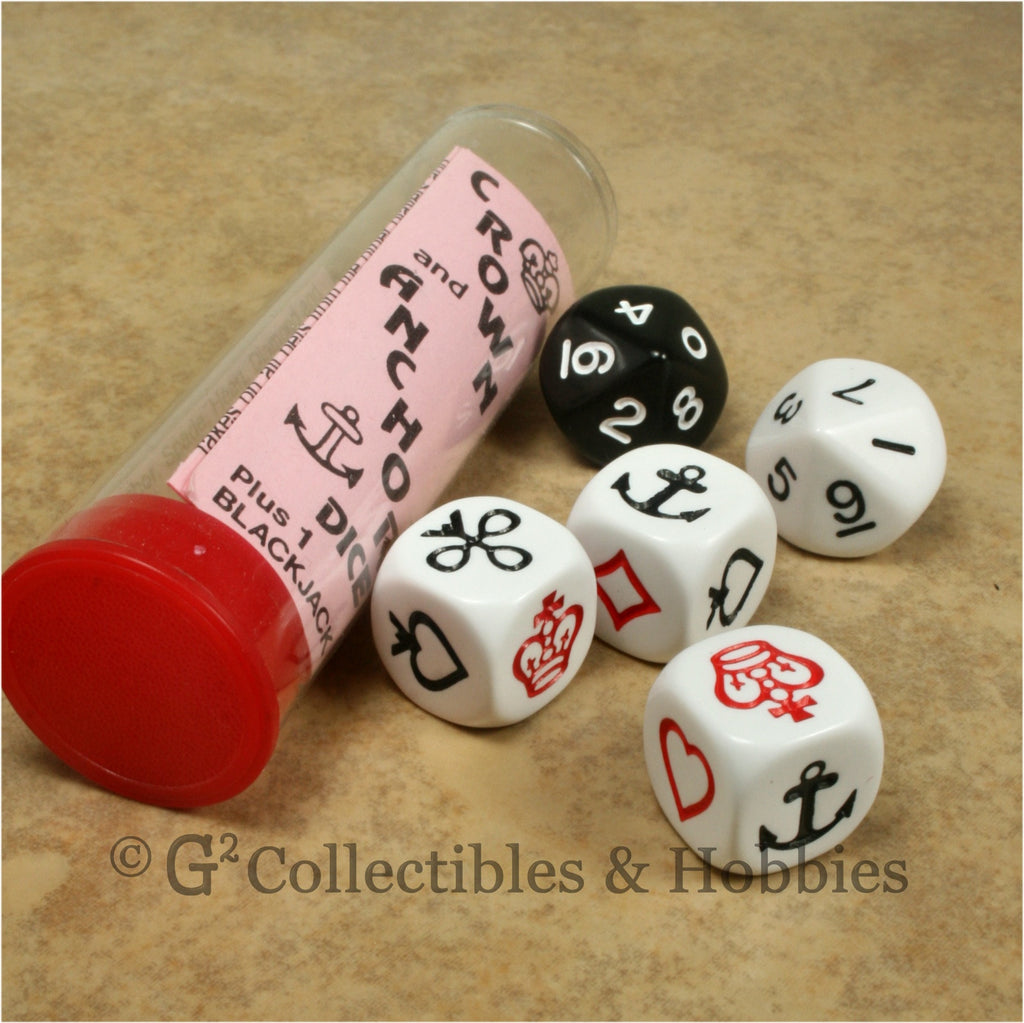 Crown and Anchor Dice Game in Tube