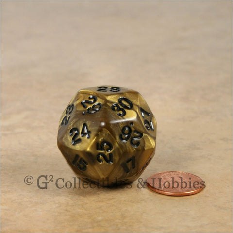 D30 Olympic Pearlized Gold with Black Numbers