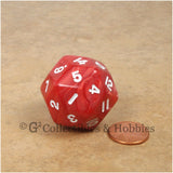 D30 Pearlized Red with White Numbers