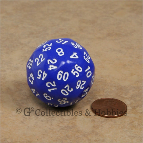 D60 Blue Sixty Sided Die