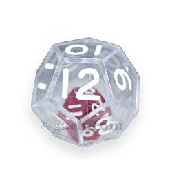 D12 25mm Double Dice - Clear