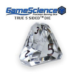 D5 Transparent Diamond Clear Gamescience Gem Die
