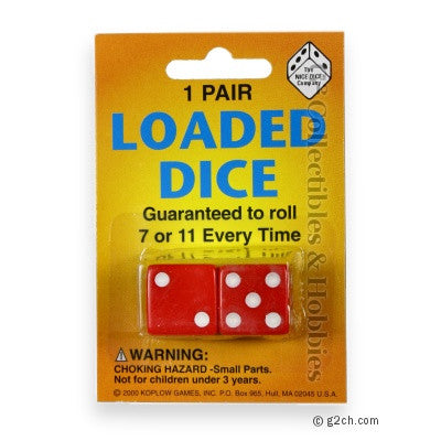 Trick Mis-spotted Dice Pair - Opaque