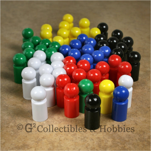 Game Pawns: Ball Set of 60 in six colors