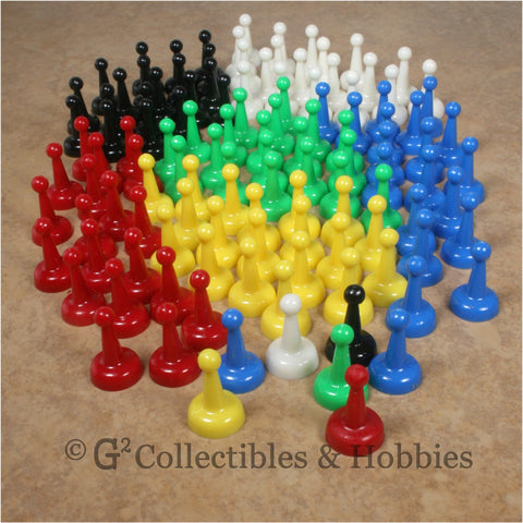 Game Pawns: Standard Set of 120 in six colors