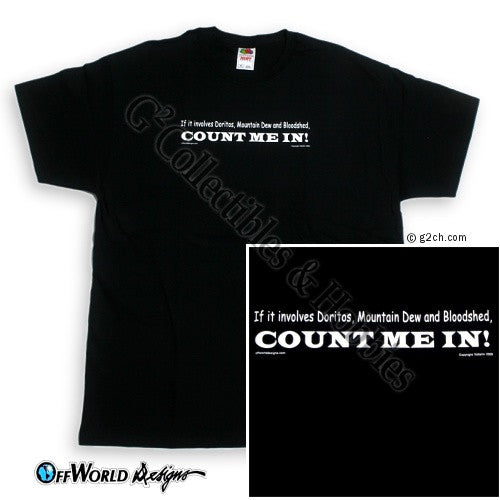 XL Gaming Count Me In T-Shirt