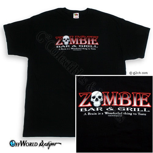 2XL Zombie Bar & Grill T-Shirt