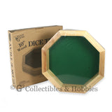 Ten Inch Octagonal Wood Dice Tray (with minor box damage)